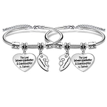 Load image into Gallery viewer, Heart Bracelets for Grandmother Granddaughter Family Bracelets Pasal 