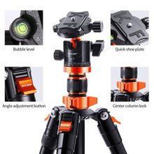 Load image into Gallery viewer, Concept DSLR Tripods Aluminum Travel Vlog Tripod Monopod Complete Tripod Units Pasal 
