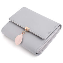 Load image into Gallery viewer, Card Purse Small Wallets for Women Leaf Pendant 5 Slots Wallets Pasal 
