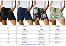 Load image into Gallery viewer, Shorts for Women Casual Drawstring Hot Pants with Pockets Elastic Waist Lounge Shorts Shorts Pasal 