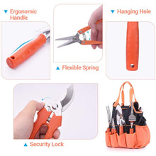 Load image into Gallery viewer, Upgrade 10 Pieces Garden Tools Set Stainless Steel Tool Sets Pasal 