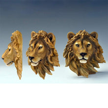 Load image into Gallery viewer, Wall Mounted Animal Head Statue Resin Animal Head Wall Sculptures Pasal 