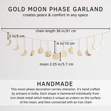 Load image into Gallery viewer, Moon Phase Garland Wall Decorations Decorative Accessories Pasal 