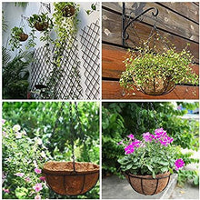Load image into Gallery viewer, 4PCS Metal Hanging Planter Basket with Coco Coir Liner Hanging Planters &amp; Baskets Pasal 