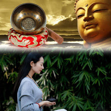 Load image into Gallery viewer, Tibetan Singing Bowl Set for Meditation Chakra Healing Prayer Yoga - handmade items, shopping , gifts, souvenir