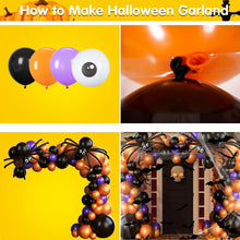 Load image into Gallery viewer, Halloween Balloon Arch Garland Orange and Black Decorations Pasal 