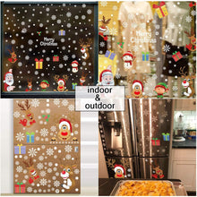 Load image into Gallery viewer, Christmas Window Stickers 160 Pieces Snowflake Novelty Decorations Pasal 