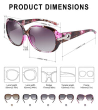 Load image into Gallery viewer, DUCO oversized polarised sunglasses for women Sunglasses Pasal 
