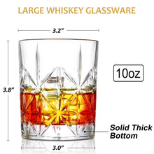 Load image into Gallery viewer, Whiskey Glass Set of 2 315ml Old Fashioned Whiskey Glasses Tumblers Pasal 