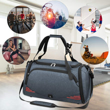 Load image into Gallery viewer, Sports Gym Bag for Men Women 40L Grey Blue Sports Duffels Pasal 