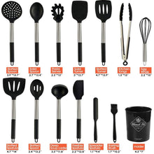 Load image into Gallery viewer, Silicone Cooking Utensil Set Kitchen Tools 33 Pcs Set Cooking Turners Pasal 