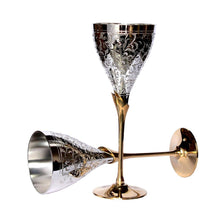 Load image into Gallery viewer, Brass Goblet Champagne Glasses Flutes Coupes Champagne Glasses Pasal 