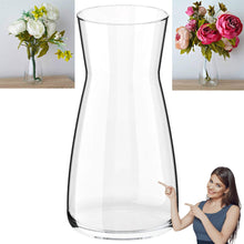 Load image into Gallery viewer, Flower Vase Handmade Clear Glass Cylinder Vase Pasal 