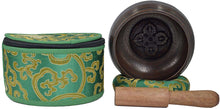 Load image into Gallery viewer, Tibetan Singing Bowl with protective pouch For Meditation Relaxation Healing - handmade items, shopping , gifts, souvenir
