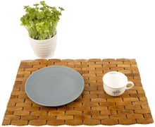 Load image into Gallery viewer, Bamboo Place Mats Dining Mat Decoration for Table Natural Color Set of 4 Eco-Friendly - handmade items, shopping , gifts, souvenir
