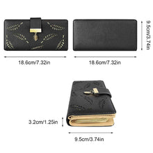 Load image into Gallery viewer, Women Wallet Hollow Leaf Pattern Wallets Pasal 