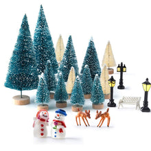 Load image into Gallery viewer, 36Pcs Mini Sisal Snow Frost Trees Christmas Trees
