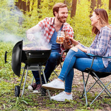 Load image into Gallery viewer, Portable Charcoal Grill for Outdoor Grilling with Lid 4 Legs Rolls 18in Grill BBQ Kettle Outdoor Charcoal Barbecues Pasal 