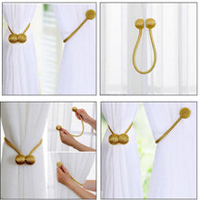 Load image into Gallery viewer, 2 Pieces Magnetic Curtain Tiebacks Curtain Clips Curtain Rings Pasal 