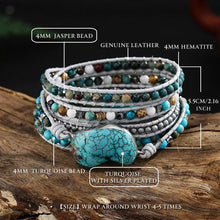 Load image into Gallery viewer, Natural Stone Bead Healing Wrap Bracelet Jeweler for women Bracelet Pasal 