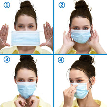 Load image into Gallery viewer, 100 pks Disposable Face Masks Procedure Masks Pasal 
