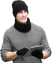 Load image into Gallery viewer, Unisex Beanie Neck Warmer Touch Screen Gloves Knitted Winter Gloves Set - handmade items, shopping , gifts, souvenir
