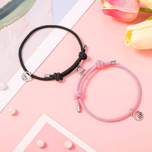 Load image into Gallery viewer, 2PCS Couple Magnetic Bracelets Set Mutual Attraction Braided Rope Bracelets Pasal 
