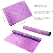 Load image into Gallery viewer, Foldable Thick Non-Slip Travel Yoga Mat Cover Pad Sweat Absorbent - handmade items, shopping , gifts, souvenir