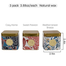 Load image into Gallery viewer, Scented Candle Gift Set 3 - Jasmine Rose Lemon, Aromatherapy Candles Candles Pasal 