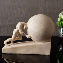 Load image into Gallery viewer, Man Pushing Earth Abstract Statue Figurine Ornament for Home décor Statues Pasal 