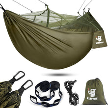 Load image into Gallery viewer, Camping Hammock with Net Lightweight Nylon Hammock for Backpacking Hammocks &amp; Loungers Pasal 
