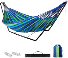 Load image into Gallery viewer, Hammock with Stand Blue Hammocks Pasal 