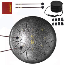 Load image into Gallery viewer, Steel Tongue Drum Hand Pan Drum 8 Notes 10 Inches Unknown Pasal 
