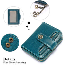 Load image into Gallery viewer, Purses for Women Genuine Leather Small Bifold Wallets Pasal 