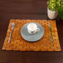 Load image into Gallery viewer, Bamboo Place Mats Dining Mat Decoration for Table Natural Color Set of 4 Eco-Friendly - handmade items, shopping , gifts, souvenir

