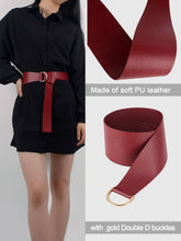 Load image into Gallery viewer, Womens Adjustable Knotted Waistband Wide Waist Belts Belt Pasal 