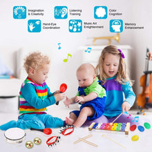 Load image into Gallery viewer, Percussion Musical Instruments Set for Kids 24 Pieces Rhythm Band Toys Set Drums &amp; Percussion Pasal 
