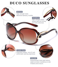 Load image into Gallery viewer, DUCO Womens Stylish Polarised Sunglasses Star Glasses Sunglasses Pasal 