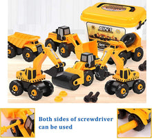 Load image into Gallery viewer, Apart Construction Vehicles Toys with Electric Drill Building Excavator Toy Unknown Pasal 