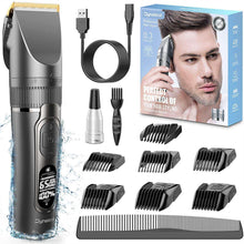 Load image into Gallery viewer, Electric Hair Clippers Set for Men Cordless with 5 Motor Speed Controllable and LED Display - handmade items, shopping , gifts, souvenir