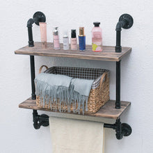 Load image into Gallery viewer, Industrial Pipe Bathroom Shelf Wall Mount Floating Shelves Pasal 