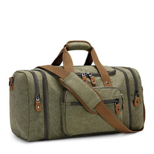 Load image into Gallery viewer, Expandable Canvas Holdall Bag for Men women Travel Duffles Pasal 