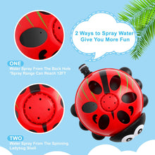 Load image into Gallery viewer, Water Sprinkler for Kids Backyard Spray Ladybug Sprinkler Toys Dancing Splashing Sprinklers Pasal 
