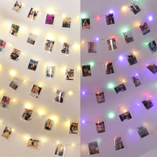 Load image into Gallery viewer, Photo Pegs String Lights Battery &amp; USB Powered Unknown Pasal 