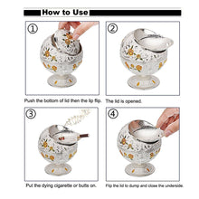 Load image into Gallery viewer, Vintage Windproof Ashtray with Lid for Cigarette Ash Trays Pasal 

