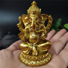 Load image into Gallery viewer, Gold Lord Ganesha Statues Statue Pasal 