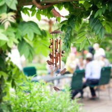 Load image into Gallery viewer, Bird Wind Chimes 4 Hollow Aluminum Tubes Chimes Pasal 