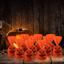 Load image into Gallery viewer, MIAHART 100 Counts Spider Patterned Halloween Cone Cellophane Bags Gift Bags Pasal 