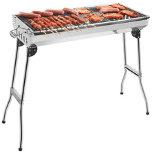 Load image into Gallery viewer, SHARK BBQ Grill Stainless Steel Barbecue Grill with Stand Charcoal Barbecues Pasal 
