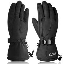 Load image into Gallery viewer, Waterproof Ski Gloves Mens Thermal 3M Thinsulate Snow Snowboard Winter Warm Gloves with Zipper Pocket - handmade items, shopping , gifts, souvenir